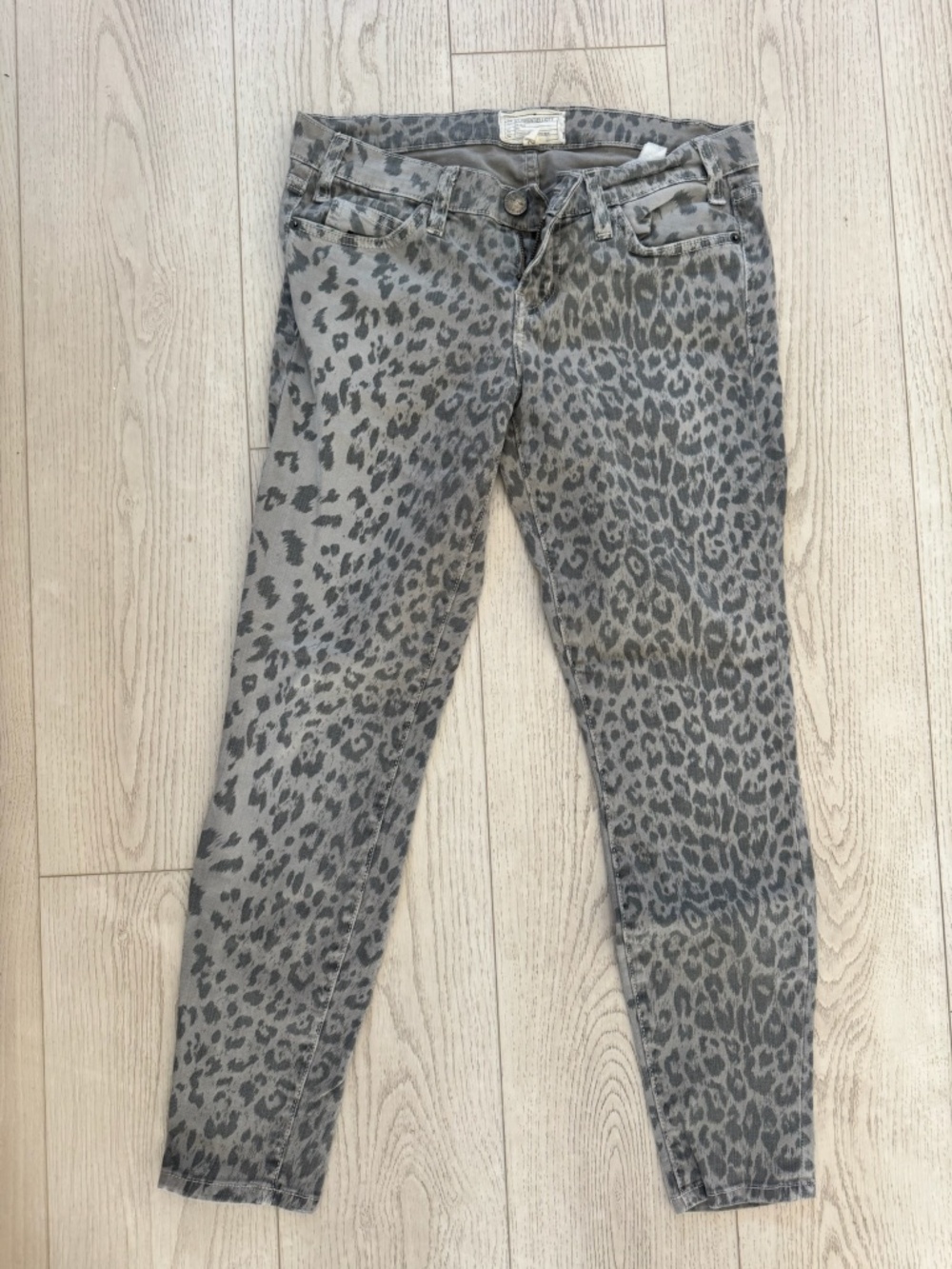 CURRENT ELLIOT Denim Jeans - Animal Print Size 0 / 26 LIKE NEW